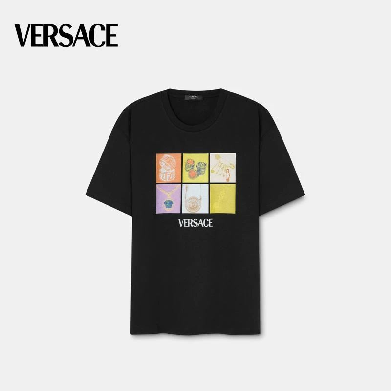 【春夏新品】VERSACE/范思哲 男士Versace Pop Jewels T恤