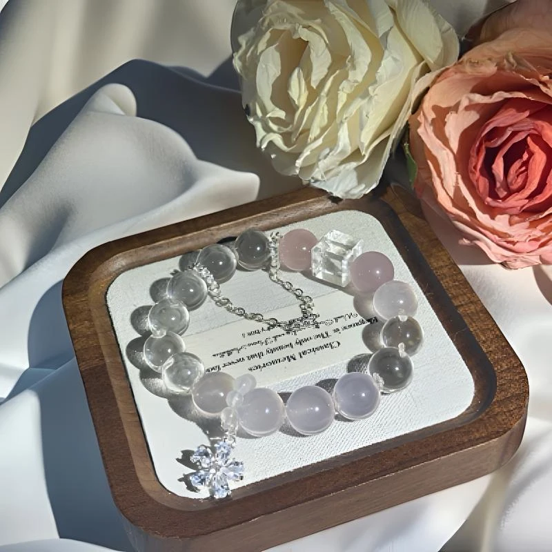 天然净体白水晶粉水晶牛鼻孔定制款多样性发一