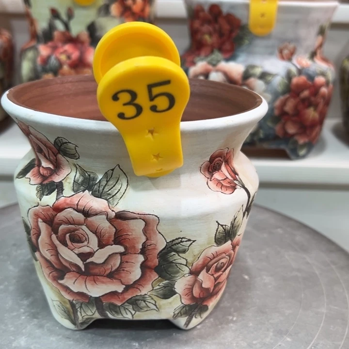 O****紫砂花盆水晶花盆35微瑕