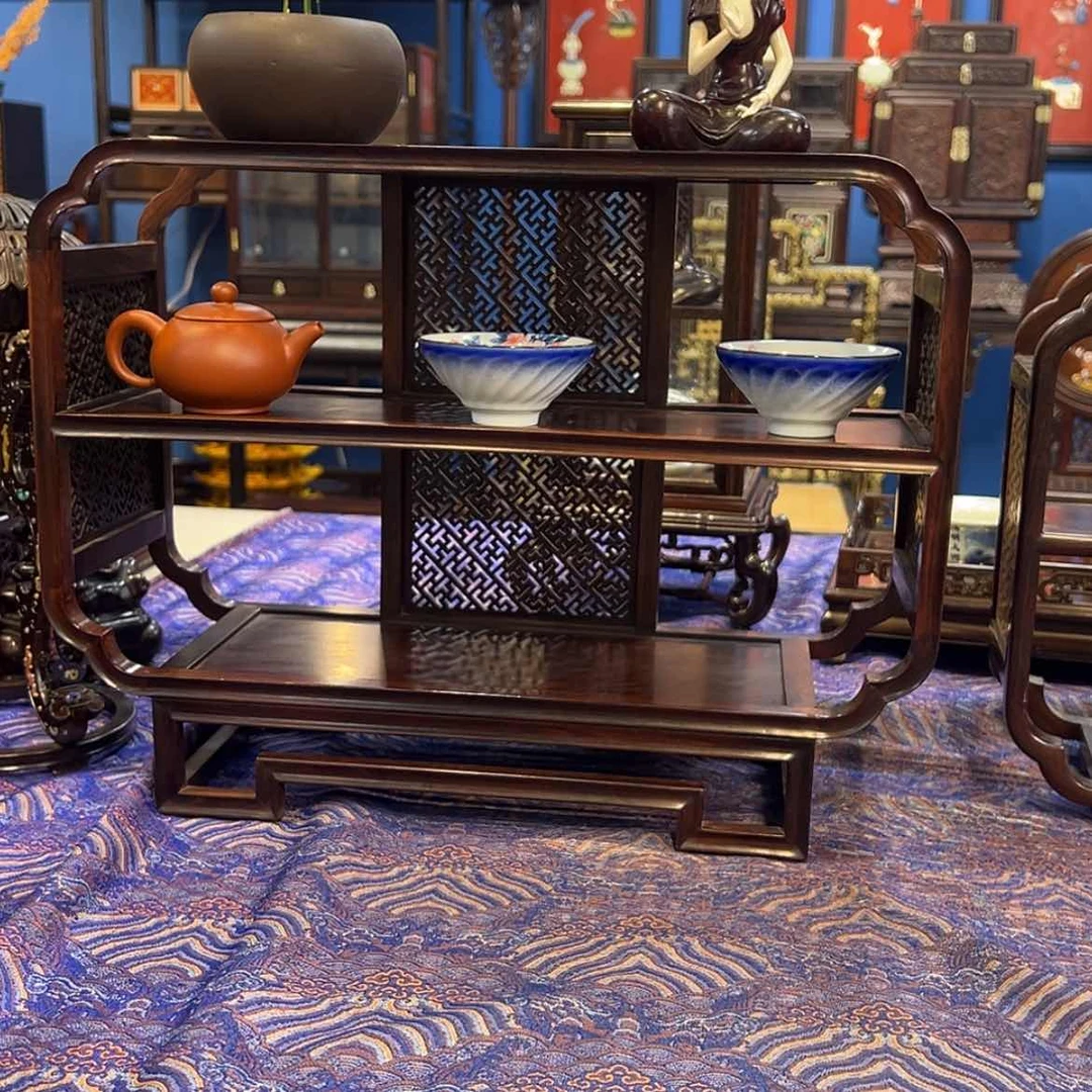 【闪购商品】红酸枝木类成套家具高*点茶几