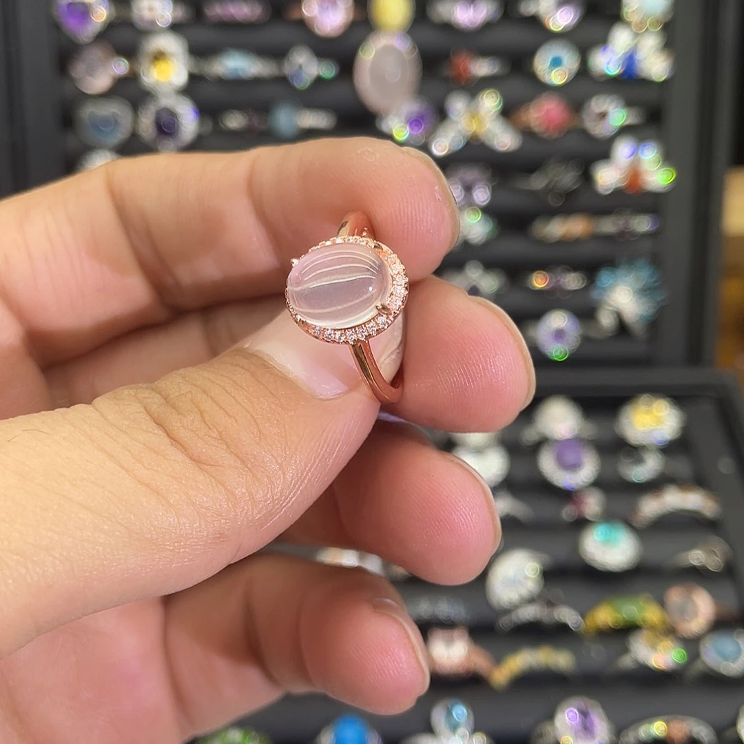 紫晶珠宝半成品未镶嵌