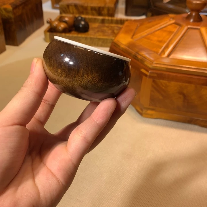 金丝楠阴沉木茶杯