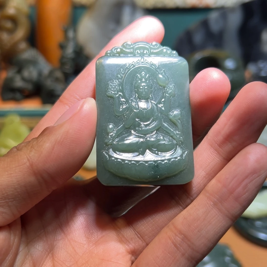 和田玉未镶嵌挂件