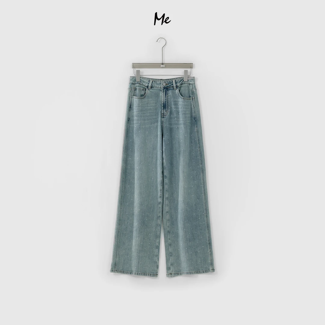ME【牛仔裤】春夏女士显瘦气质时尚百搭高腰裤子MEQS1217
