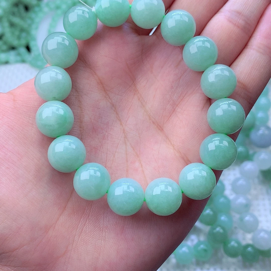 翡翠未镶嵌毛衣链卡13