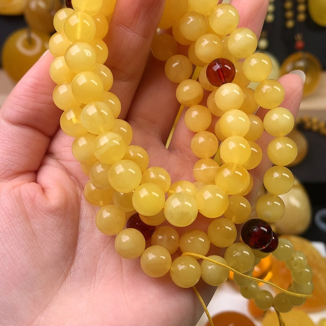 琥珀裸石未镶嵌佛*链子