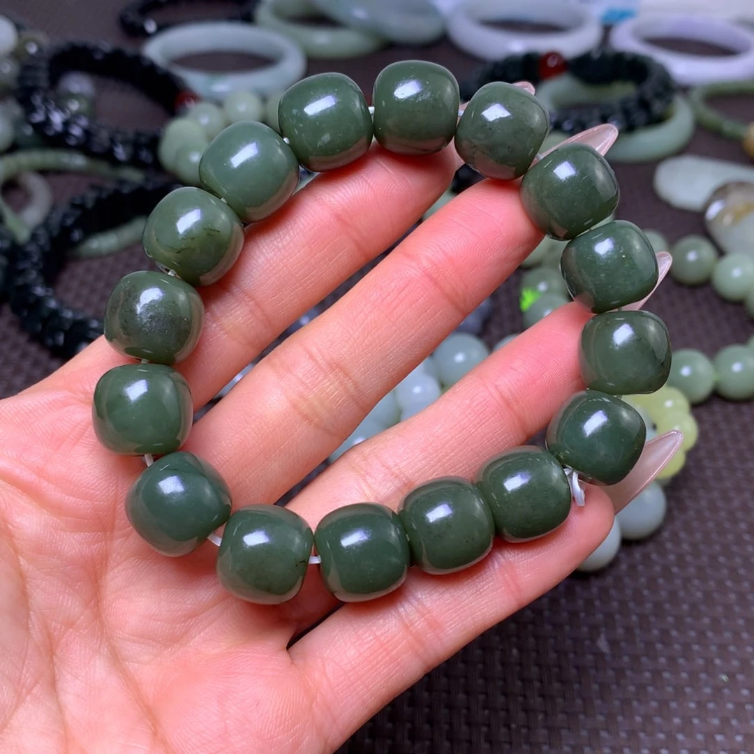 未镶嵌手串和田玉卡14