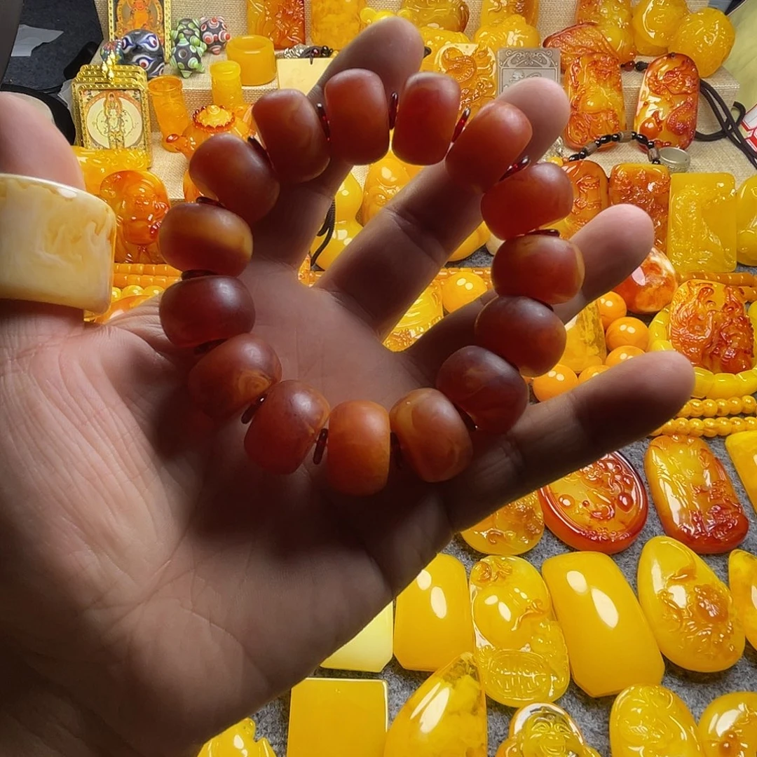 老***帽手串 红腊 俄罗斯新蜜