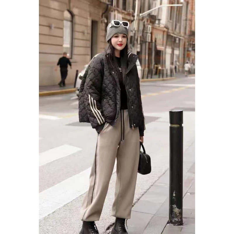 保暖常规长袖立领小香风冬款秋冬羽绒服Y759