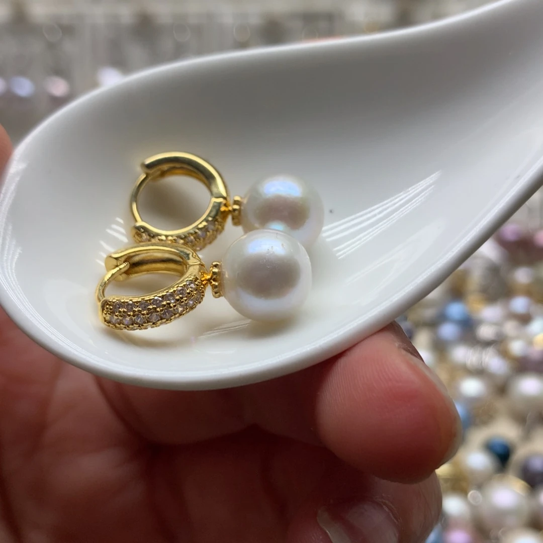 未镶嵌淡水珍珠耳饰