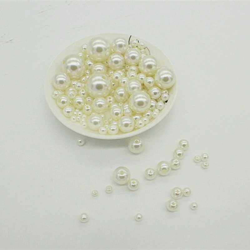 【冬梅姐手工坊基础材料包】 双孔仿珍珠DIY手工材料发饰串珠配件