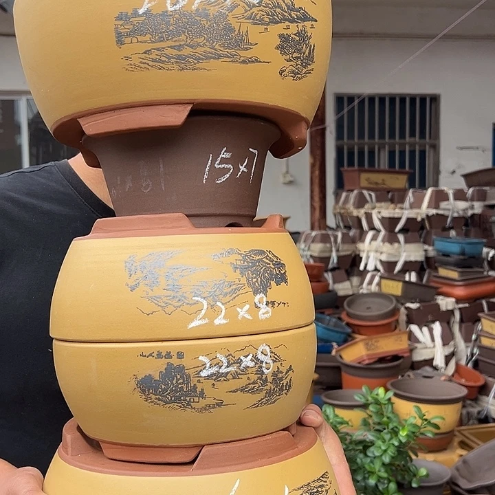 紫砂花盆紫砂花盆