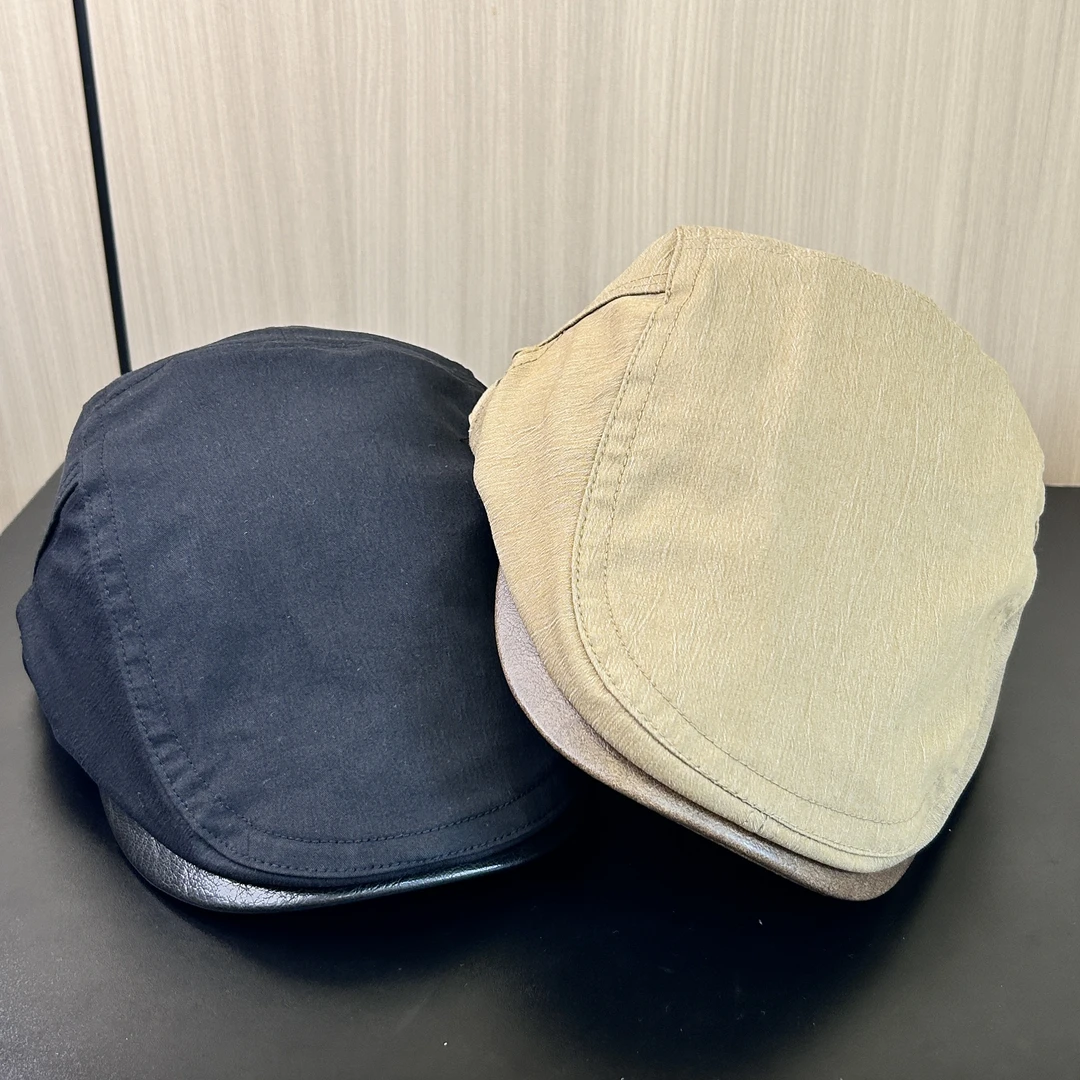 新款均码英伦风纹理小众休闲复古前进帽休闲风鸭舌帽女百搭女士