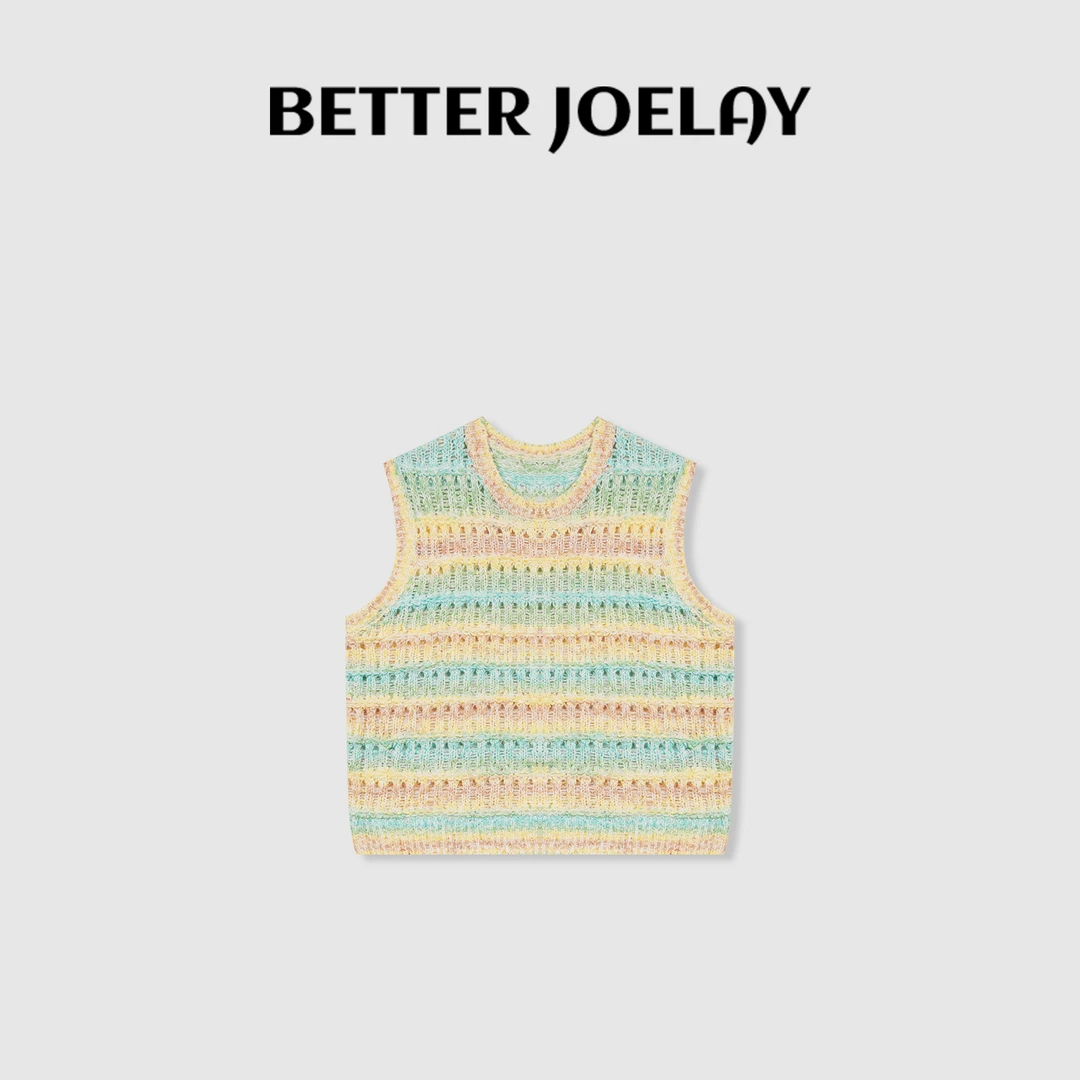 BETTER JOELAY-【花谷春野】时尚针织套头马甲百搭显白简约风LL5685