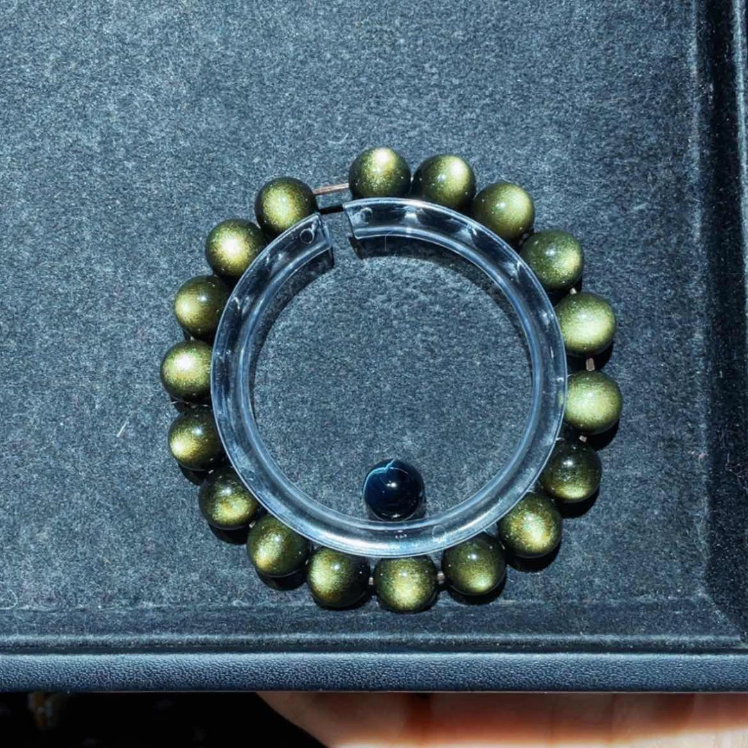 【闪购商品】黑曜岩未镶嵌手链小*油
