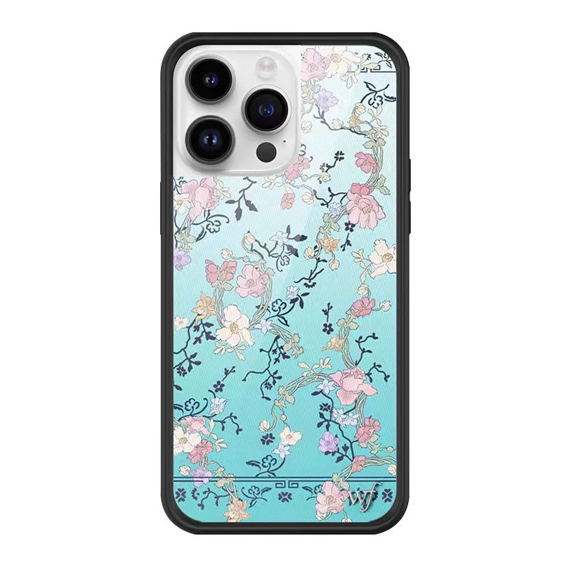 wildf联名画廊少女 蓝黑框【防摔】手机壳适用苹果16/15/14/13系列