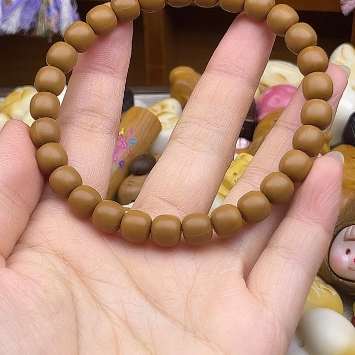 吊坠猴头核桃素圈手串