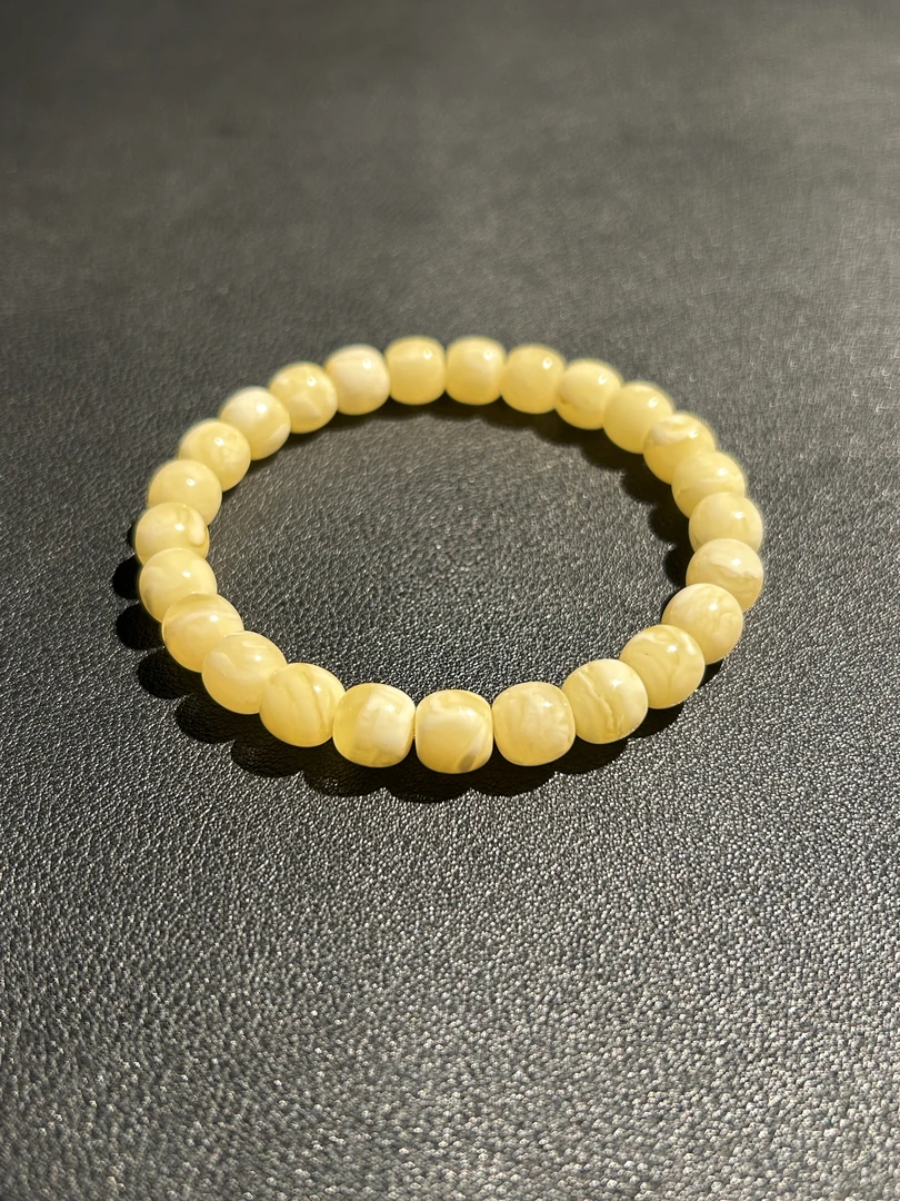 原生态俄料你侬我侬蜜蜡老型手串