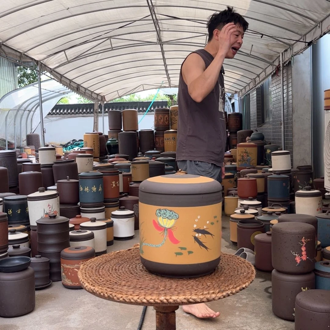 紫砂茶叶罐7 饼茶叶罐