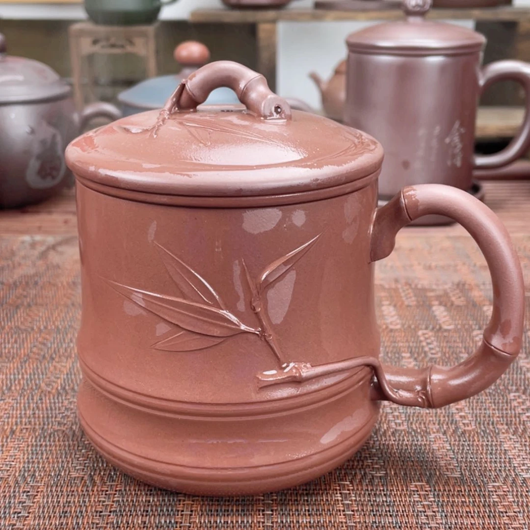 【闪购商品】紫砂茶杯宜兴原矿紫砂盖杯微瑕