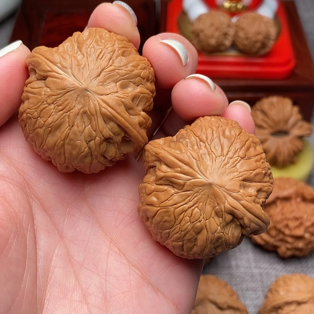 文玩核桃把件铁锤42全品