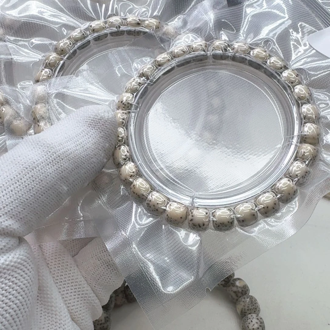 星月菩提手串23尊宠糯冰石玉河豚8单圈