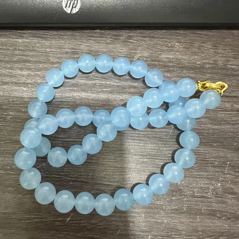 时尚百搭海蓝宝项链X792