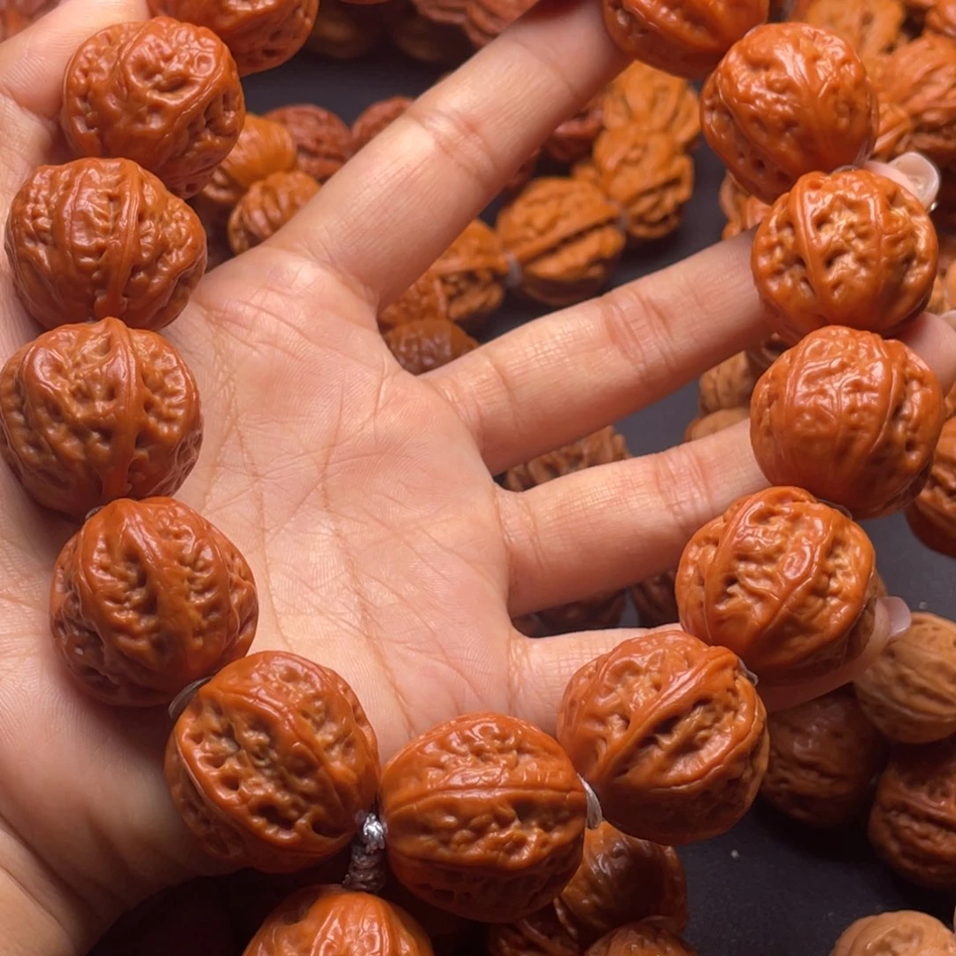 文玩核桃手串红灯笼京八棱