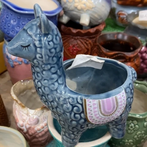 陶瓷大深色羊驼正一个13313113