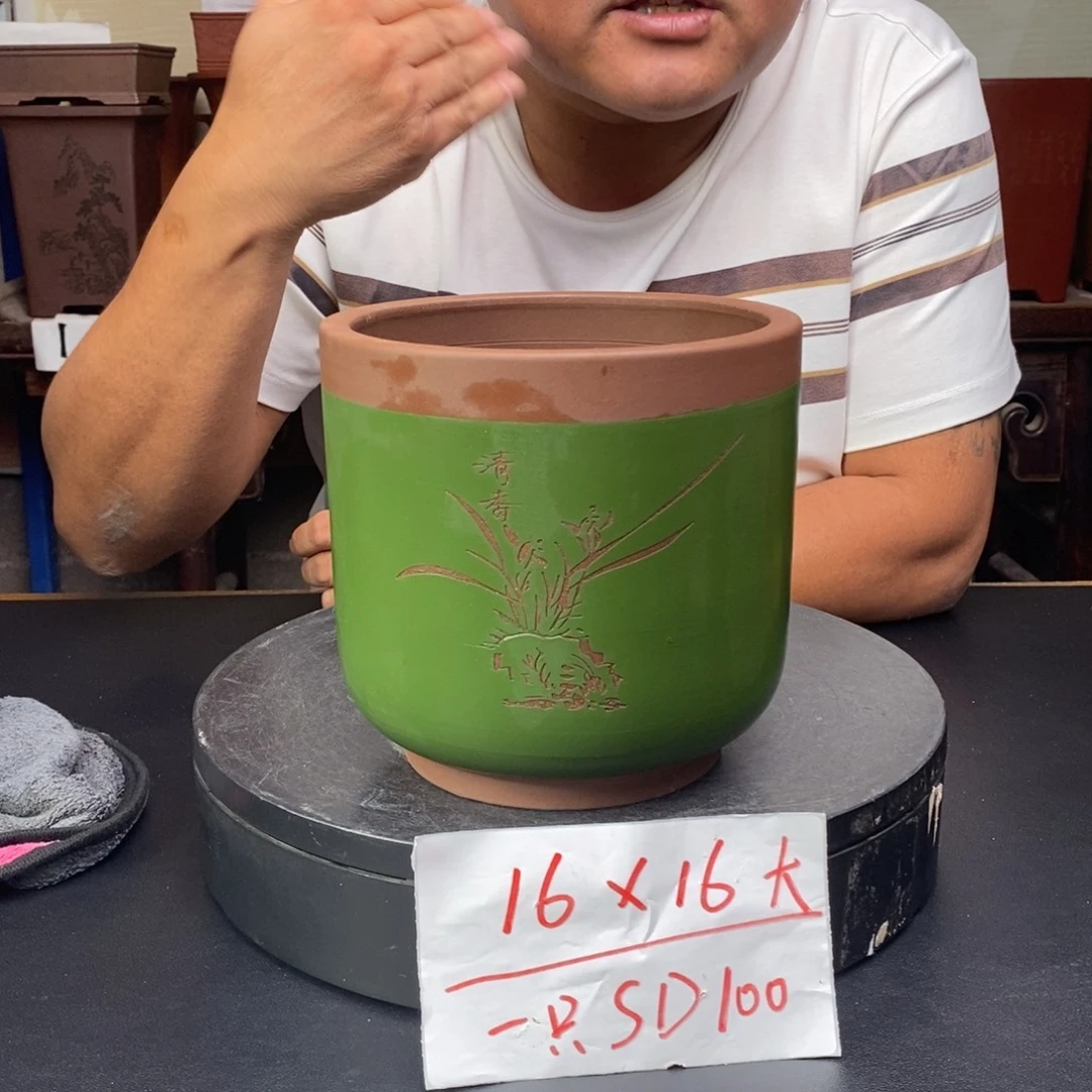 紫砂花盆货号一只SD100