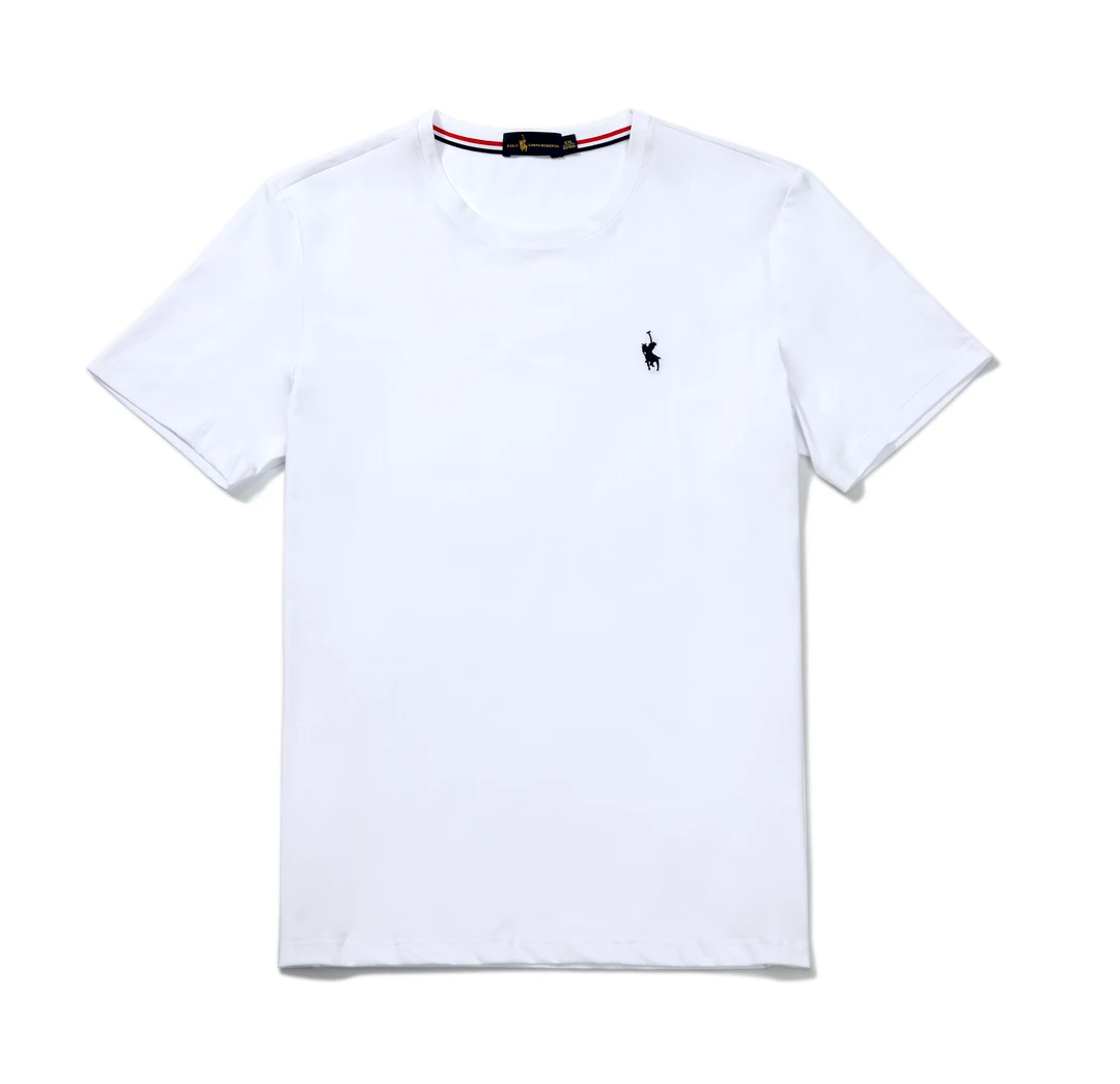 2025春夏净版刺绣小马简约百搭休闲圆领T恤polo santa roberta