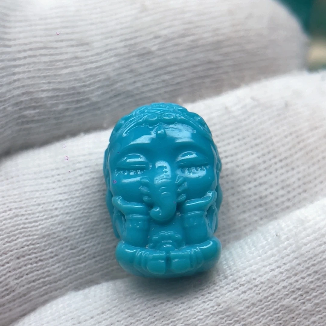 绿松石未镶嵌颈饰卡12.2-18-10.7