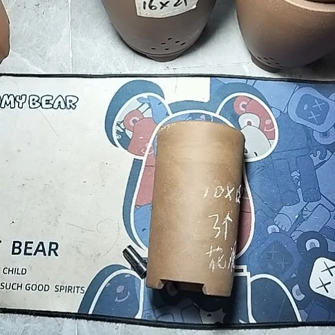 三个笔筒花泥微瑕