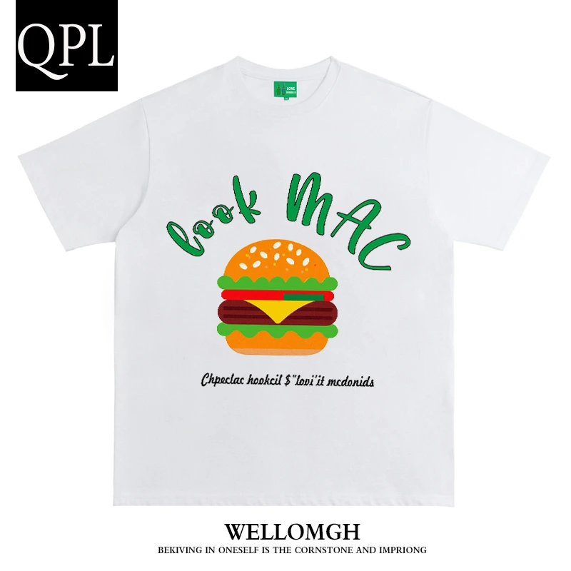 短袖t恤男生夏季白色纯棉体恤穿搭全棉品牌潮牌冰丝青少年ins衣服