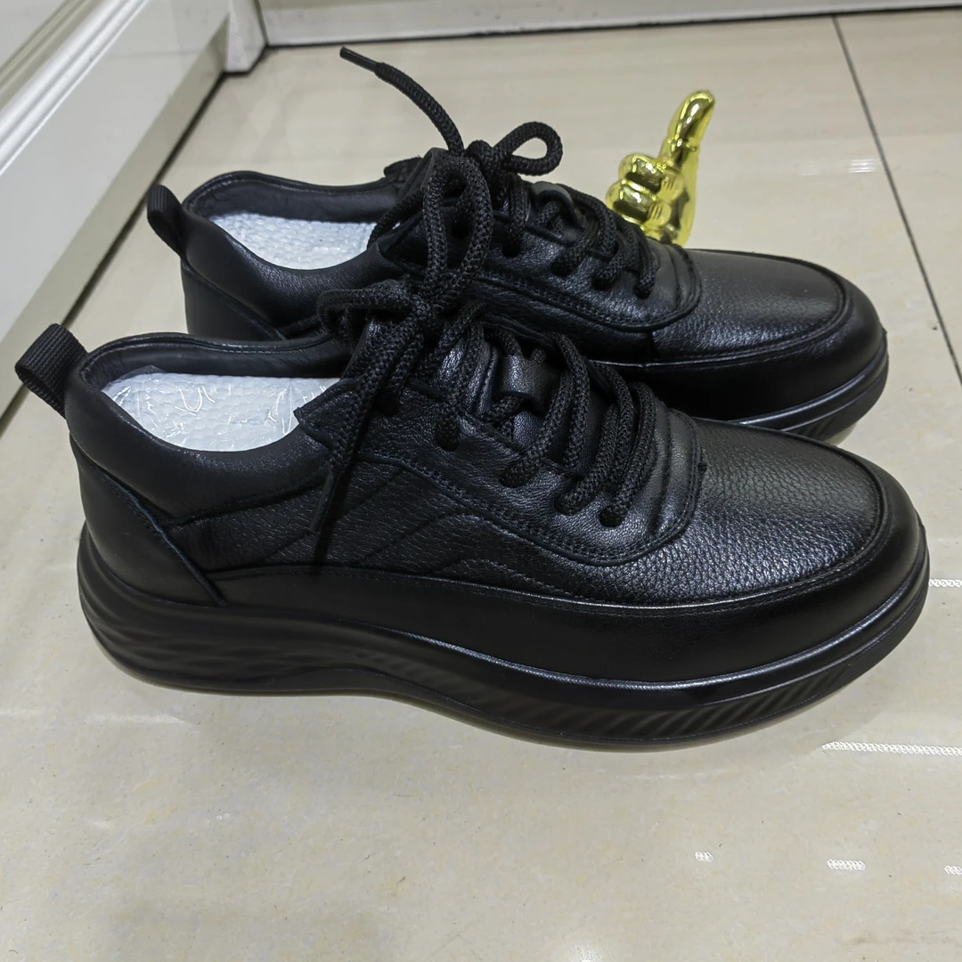 2025新品透气运动休闲皮鞋头层牛皮猪皮鞋垫软底软面33116、33115