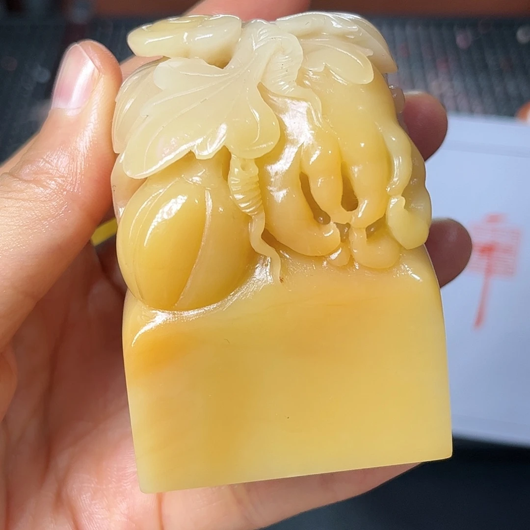寿山石印石你要吃好睡暖和