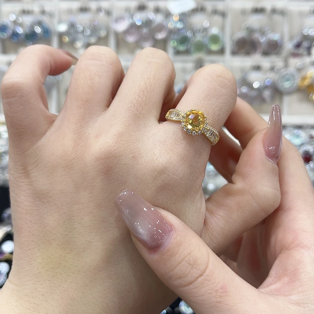 蛇纹石玉银S925镶嵌戒指