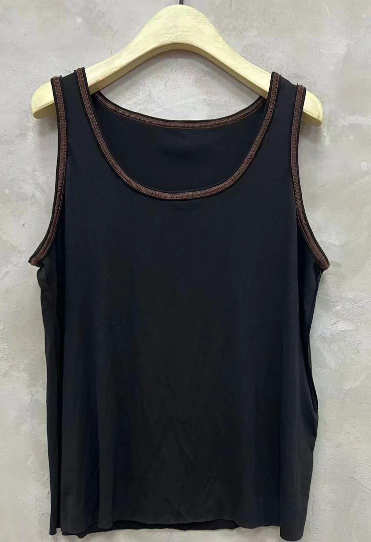 古兰木7173夏季多色无袖背心