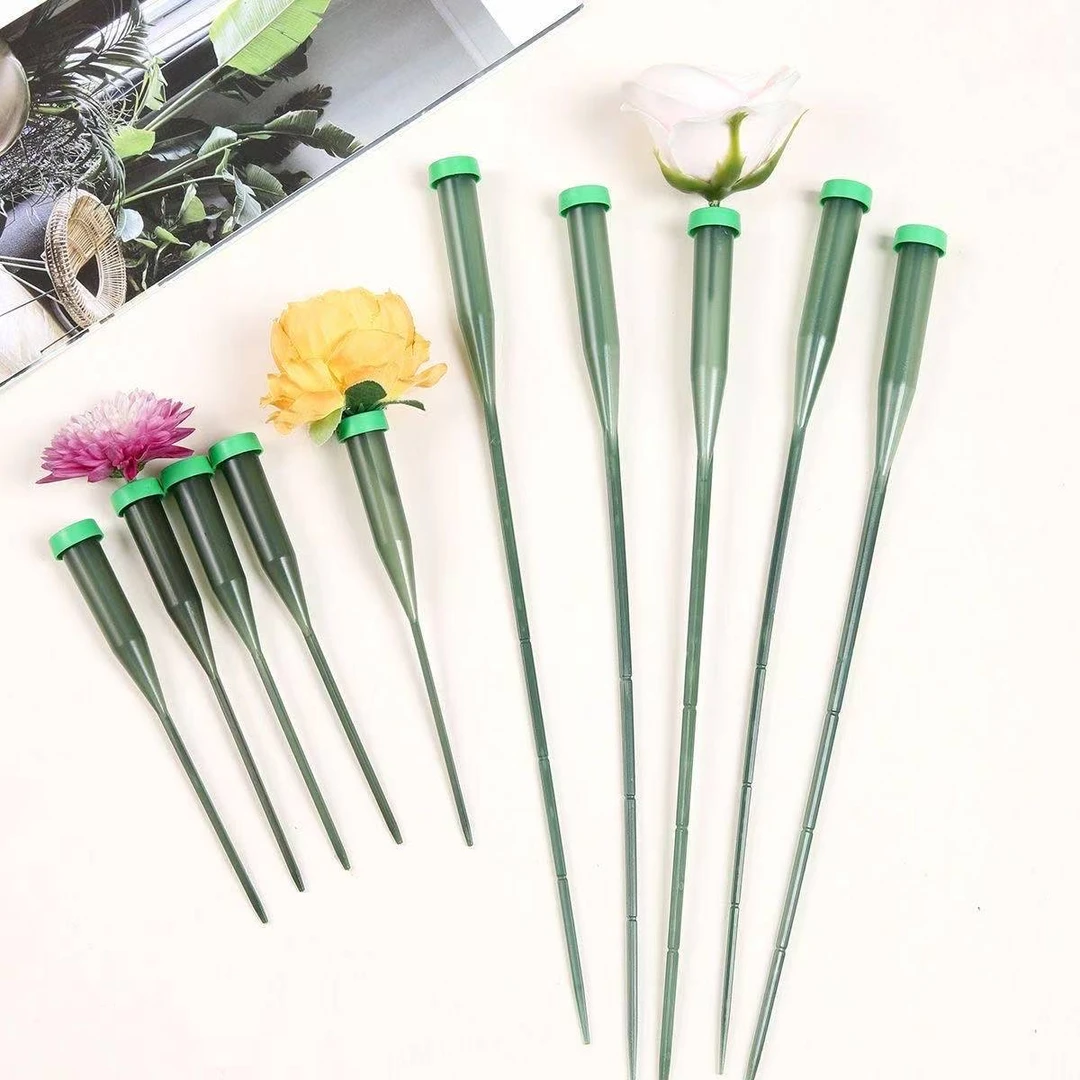 锦衣 鲜花储水管加长洋兰管带杆蝴蝶兰掌嫁接花艺花店养花保水管