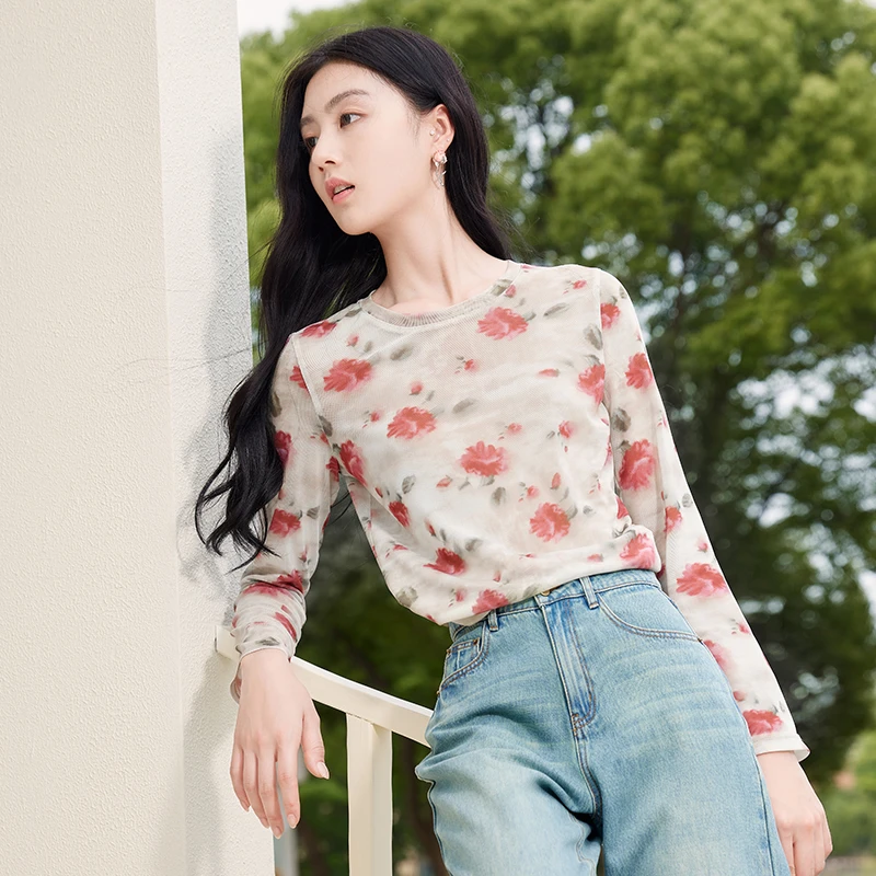 X843112 T恤 香影休闲白搭时尚显瘦春新款