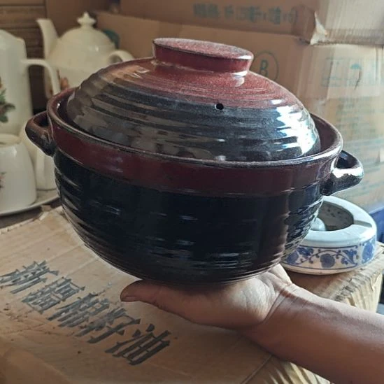 库存微瑕老五场中砂锅