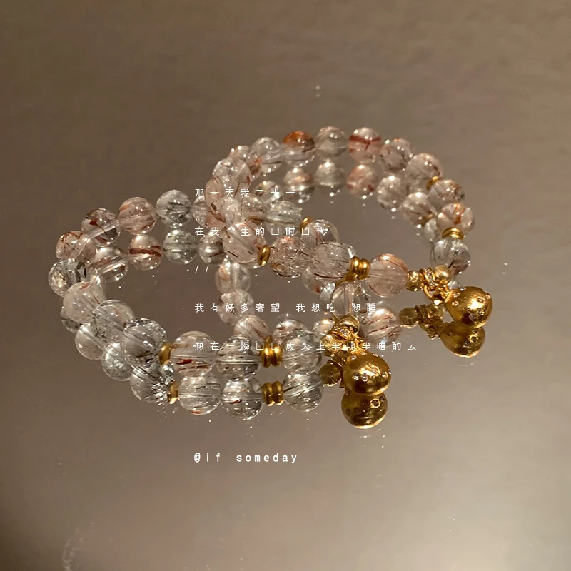 【小钱袋】小众百搭设计感水晶温柔手链时尚手饰10953-16