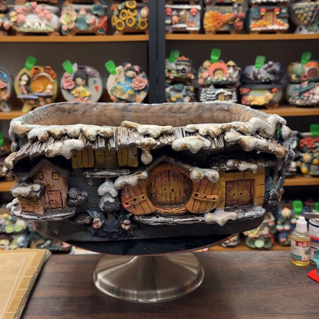 【闪购商品】陶瓷忆***肉粗陶手捏