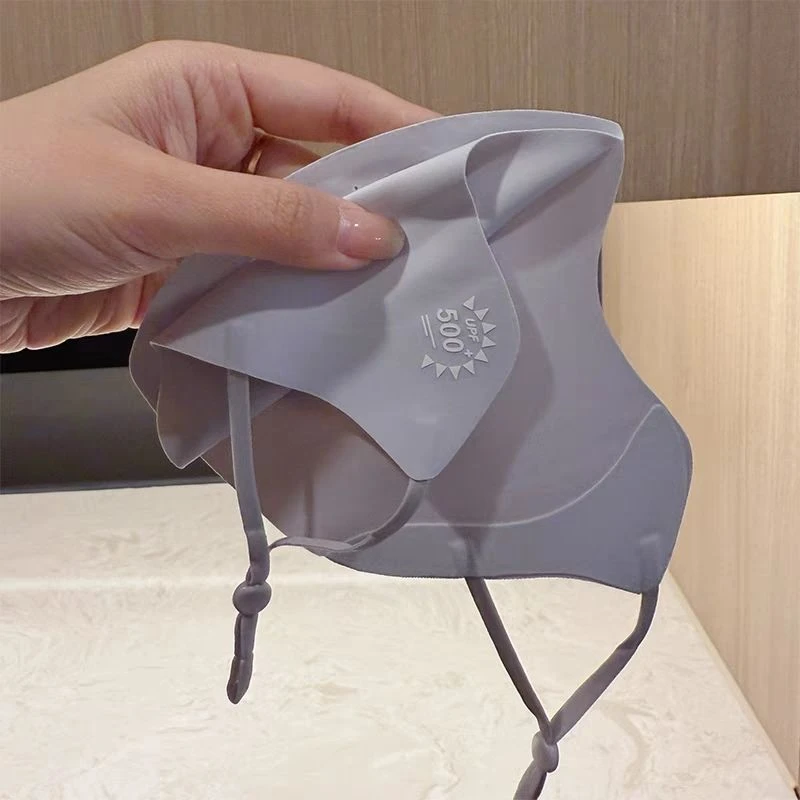 2025春夏薄款UPF50+冰丝防晒口罩狐型加大冰感透气护眼角防紫外线