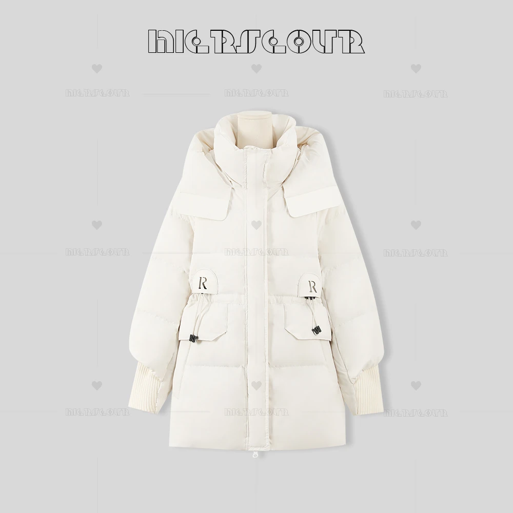 2024冬季新款气质显瘦百搭连帽羽绒服女82070/9830