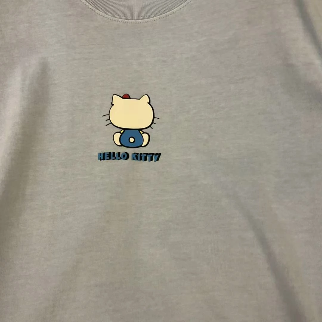 【劉發發】Q018【背影猫咪】时尚百搭休闲潮流T恤