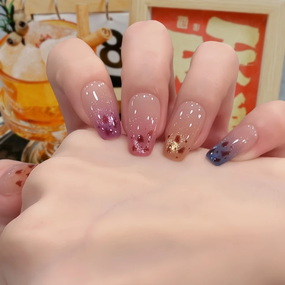 【多巴胺狂想曲】纯手工定制穿戴甲可拆卸豹纹新款猫眼美甲穿戴甲片