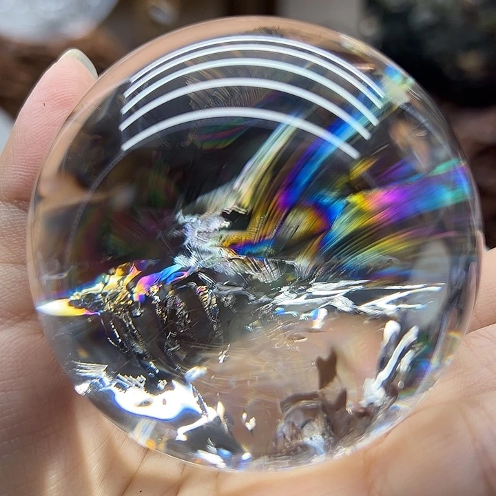 水晶珠宝半成品未镶嵌白水晶球