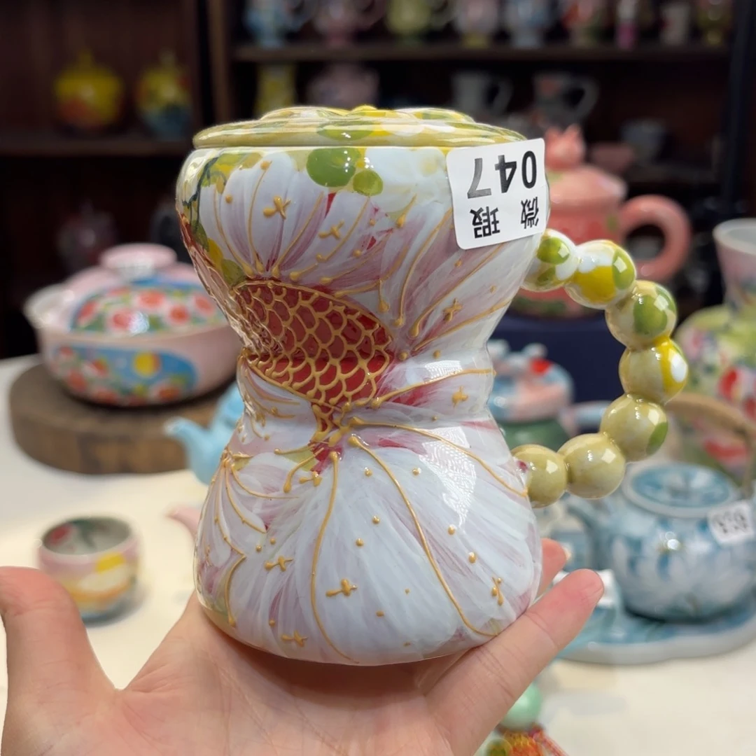 景德镇手绘高温釉下彩陶瓷茶具