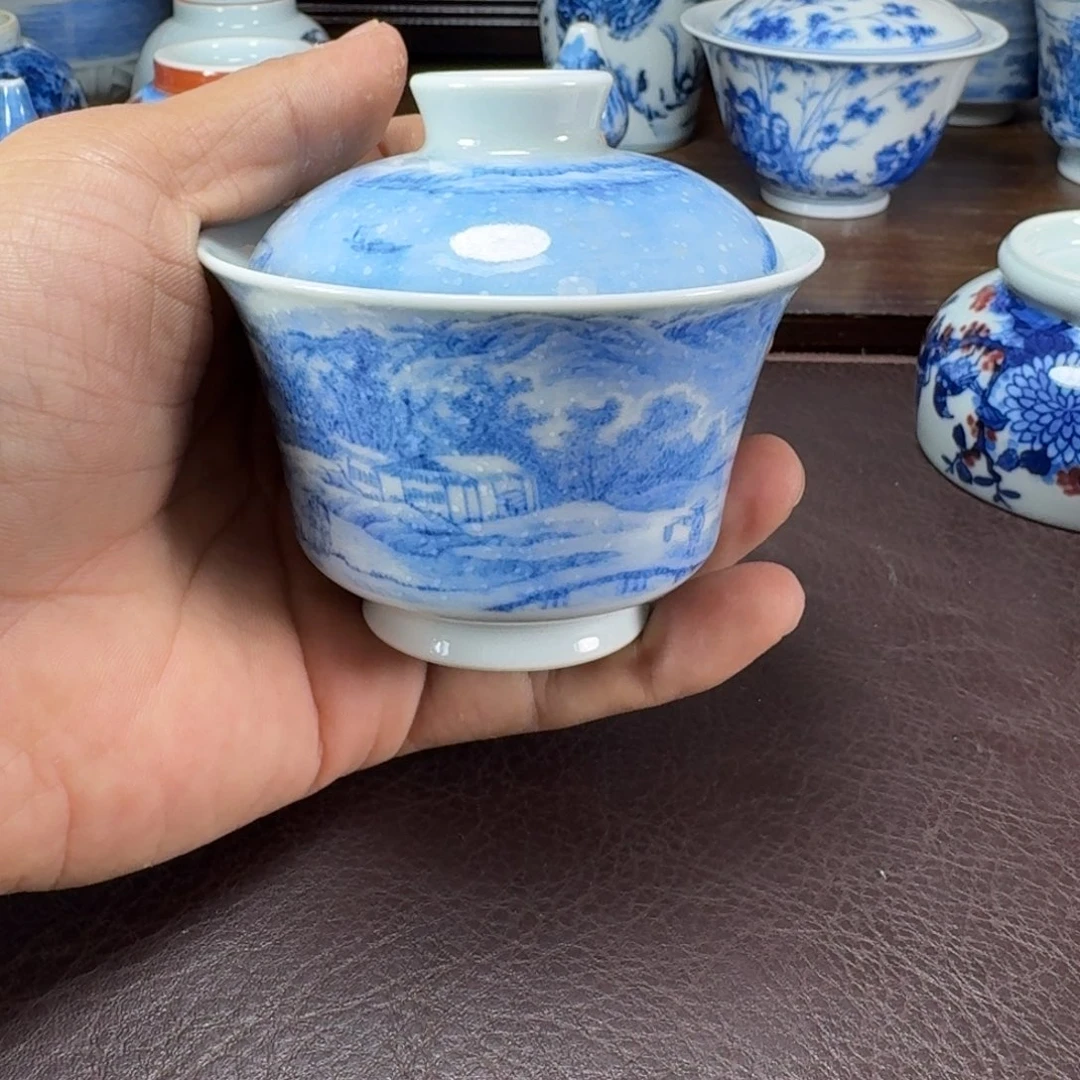 小***记瓷片当代景德镇陶瓷手绘茶具